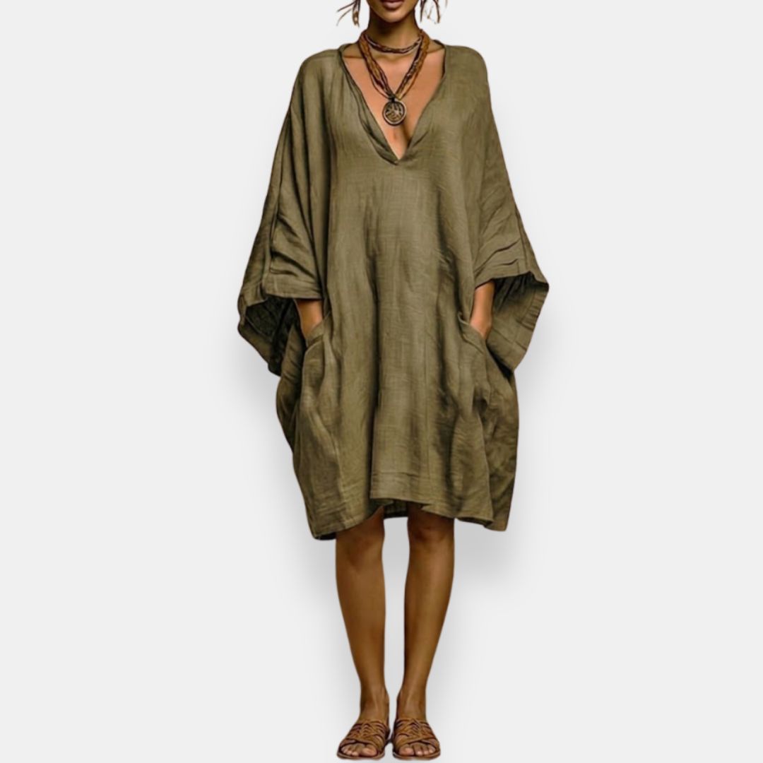 OVERSIZED BOHO-JURK VOOR DAMES