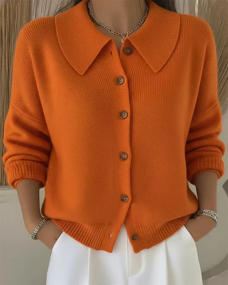 Vespera | Knopkragen Cardigan