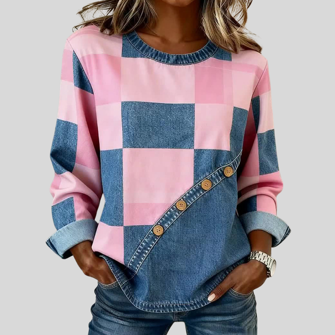 Tindelle™ | Patchwork Kunst Sweatshirt