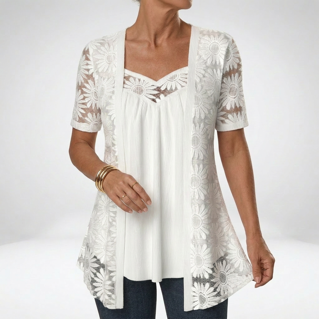 Damesblouse van kant