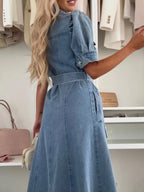 DENIM SHIRTJURK VOOR VROUWEN