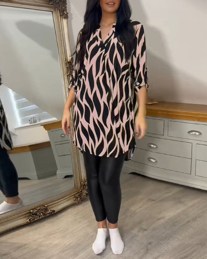 Chique bedrukte blouse voor dames