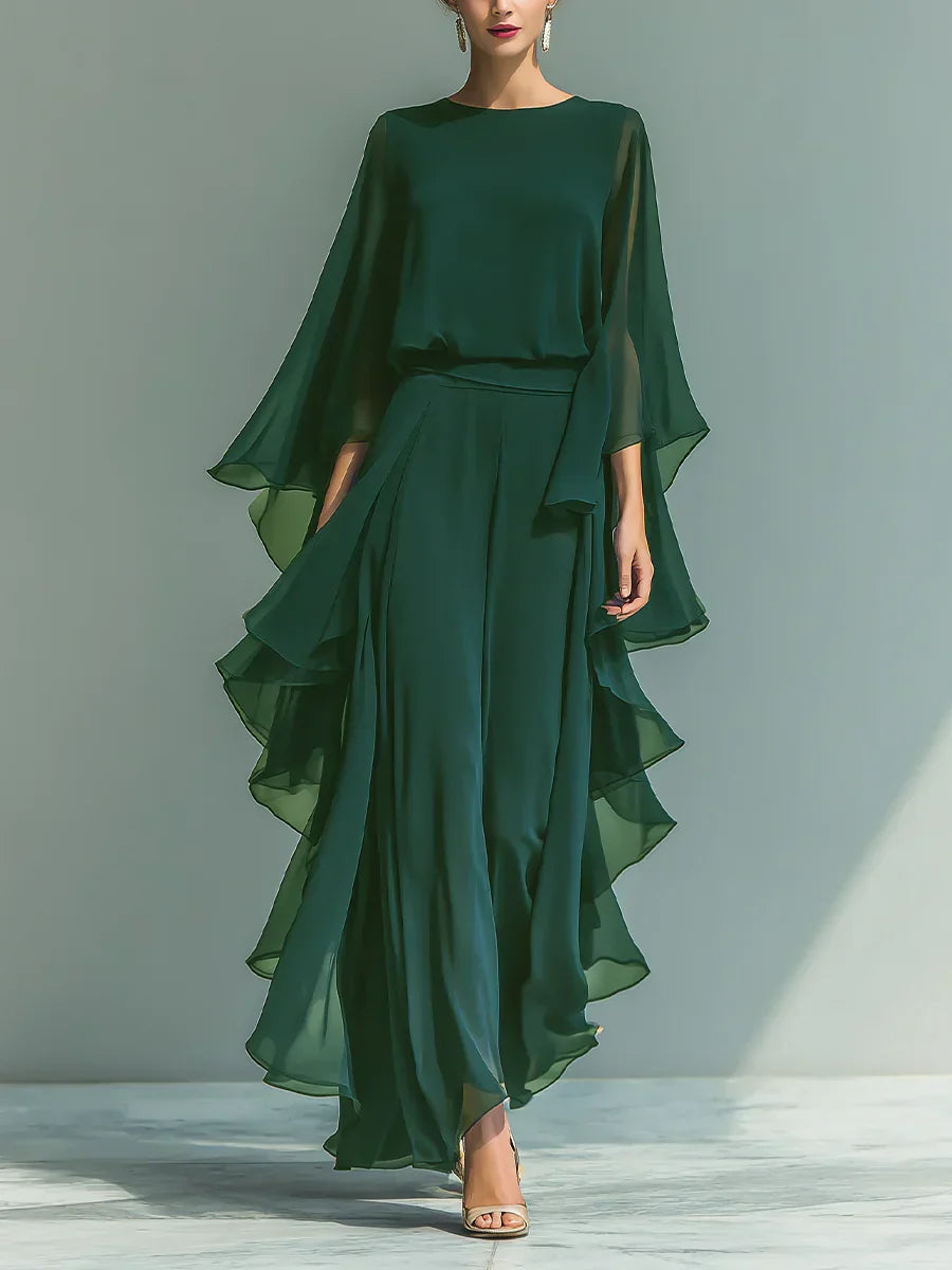 CHIFFON BROEKSET VOOR DAMES