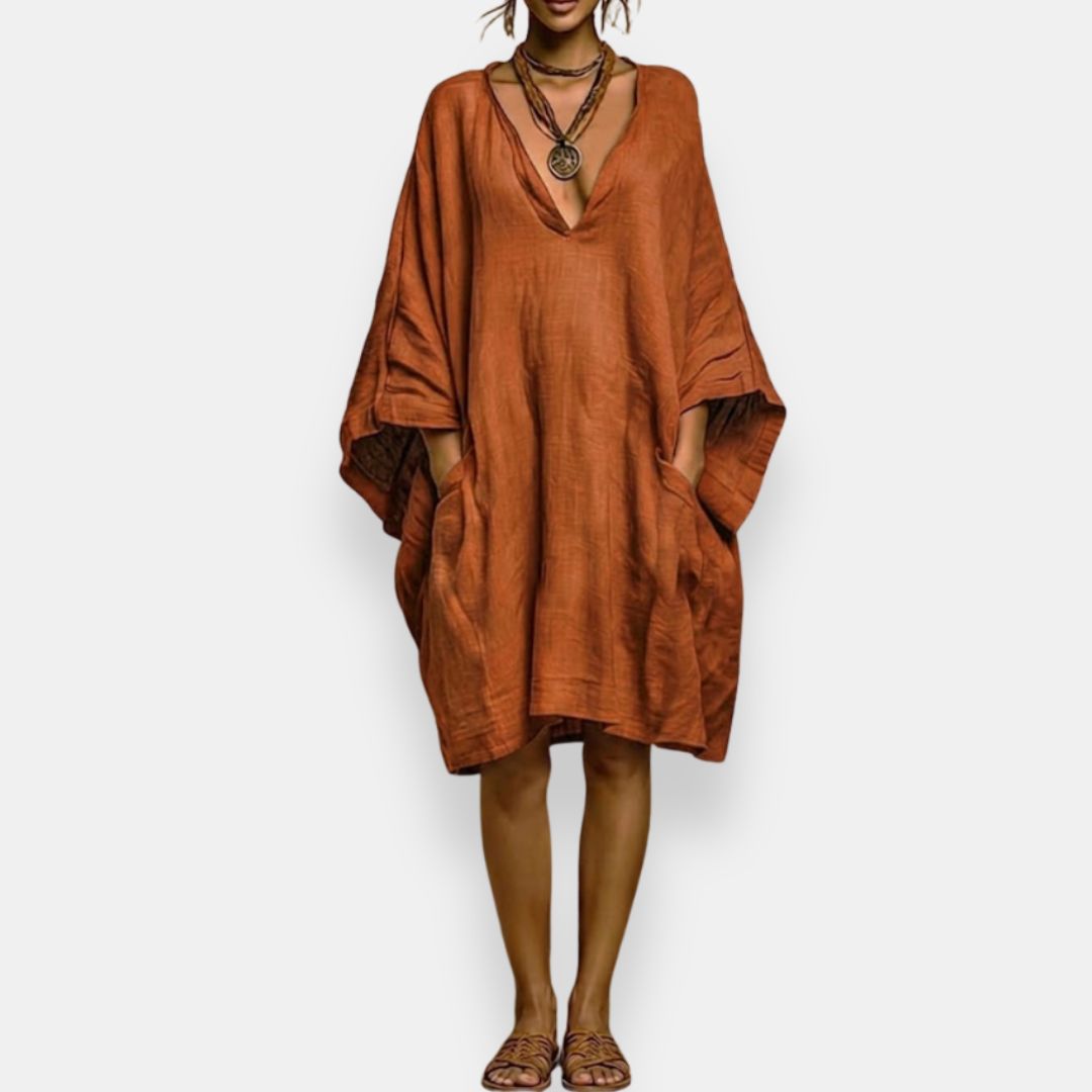 OVERSIZED BOHO-JURK VOOR DAMES