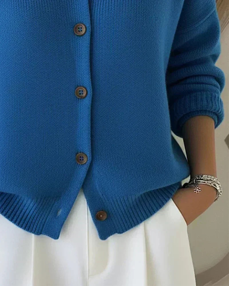 Vespera | Knopkragen Cardigan