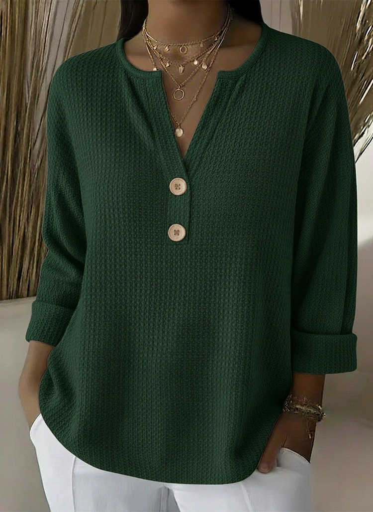 Lucinda | Henley Knop Top