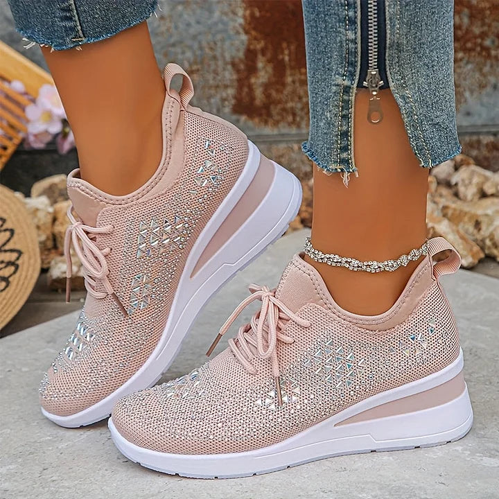 SNEAKERS MET STRASSSTEENTJES VOOR DAMES