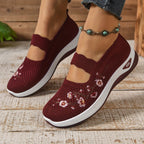 MET BLOEMEN GEBORDUURDE SNEAKERS VOOR DAMES