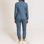 SLIMME KLASSIEKE BLAZER EN JOGGER BIJPASSENDE SET VOOR DAMES