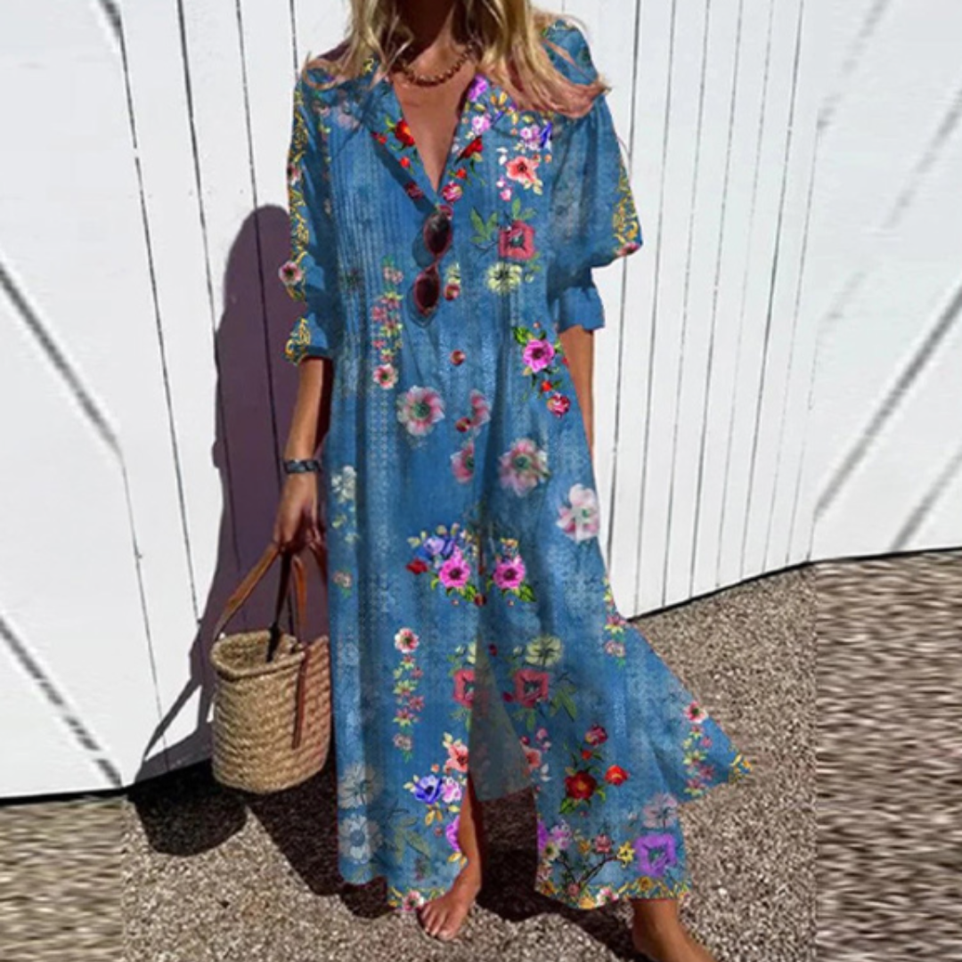 MAXI-JURK MET PRINT VOOR DAMES