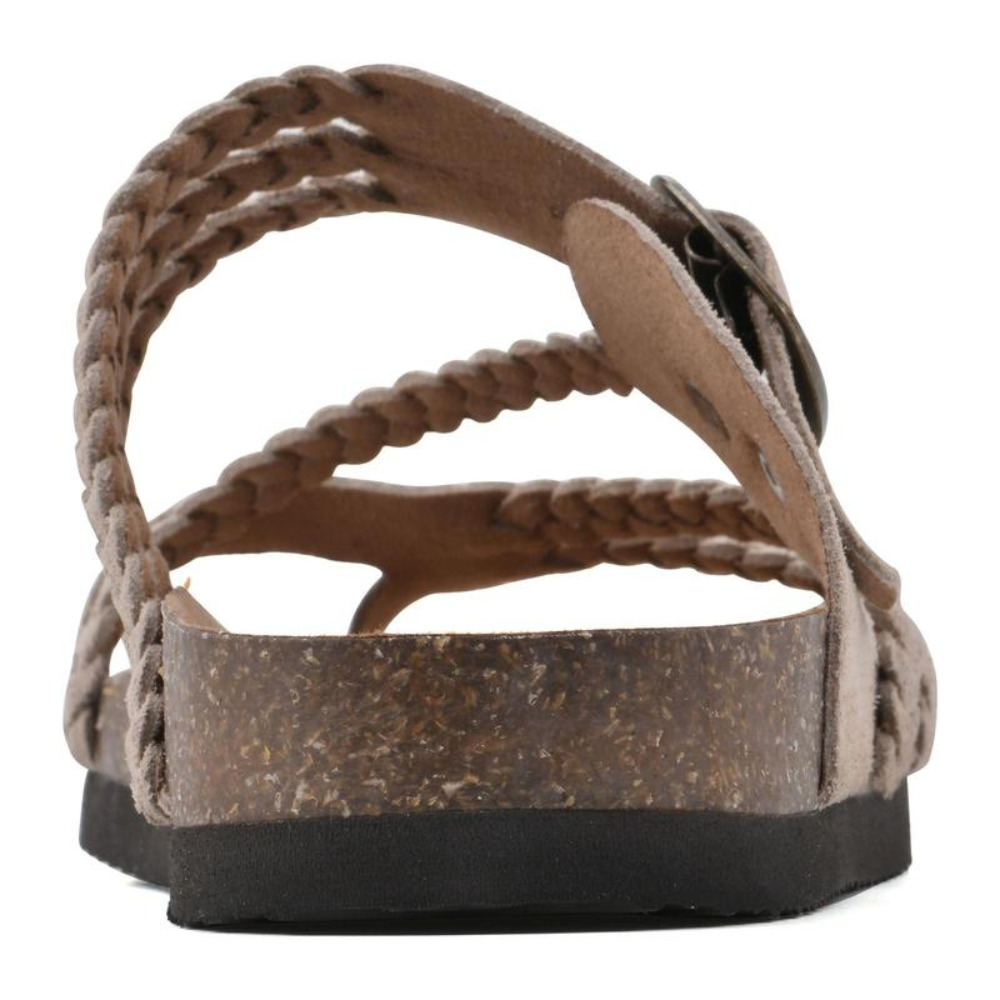 GEVLOCHTEN KURK SANDALEN VOOR VROUWEN