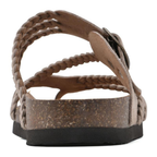 GEVLOCHTEN KURK SANDALEN VOOR VROUWEN