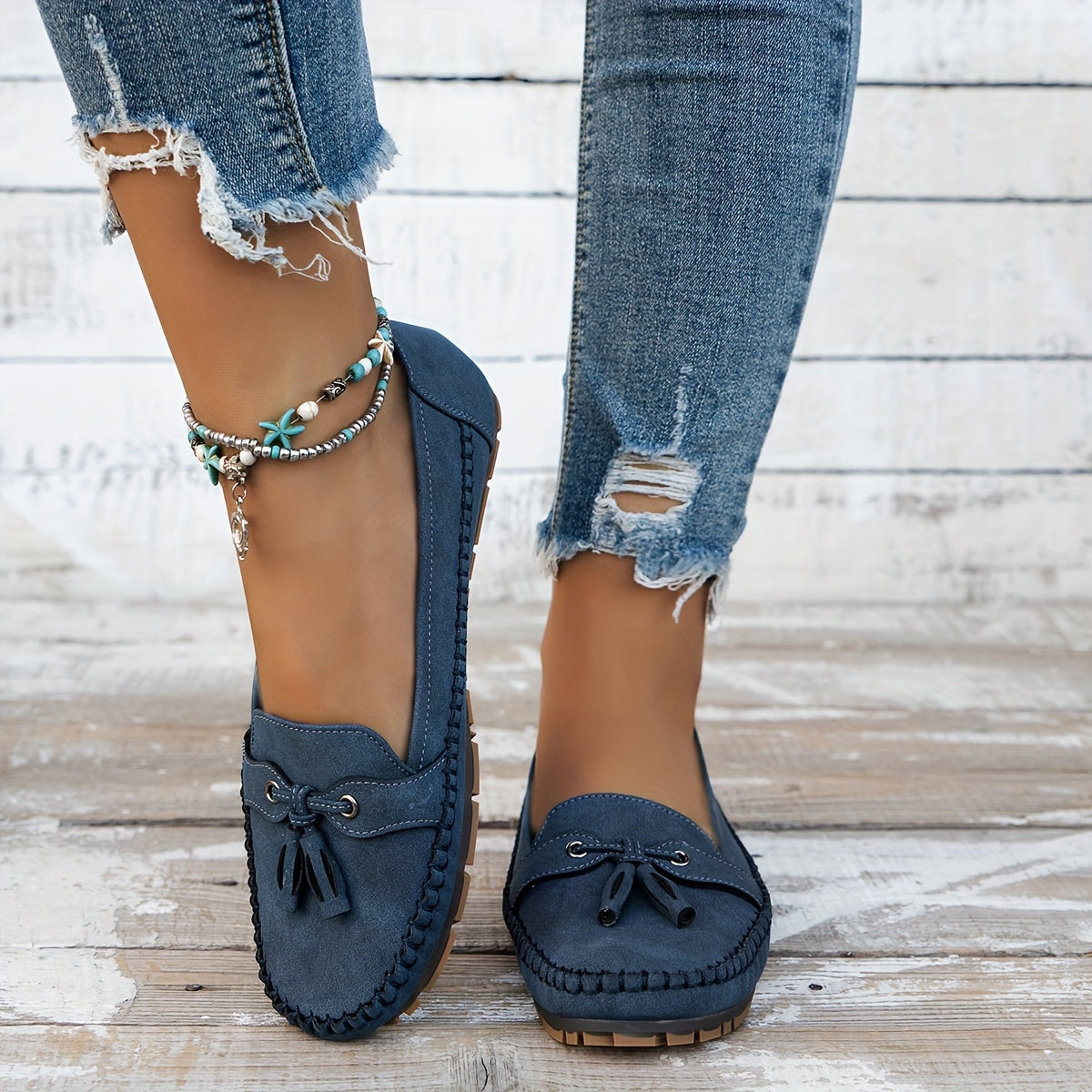 CHIQUE KLASSIEKE MOCASSINS VOOR DAMES