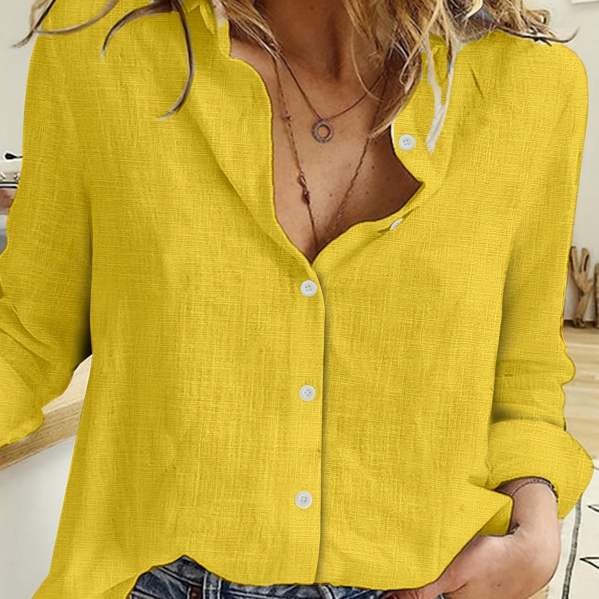 Damesblouse met losse pasvorm