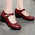KLASSIEKE SCHOENEN MET HALFHOGE HAK VOOR DAMES