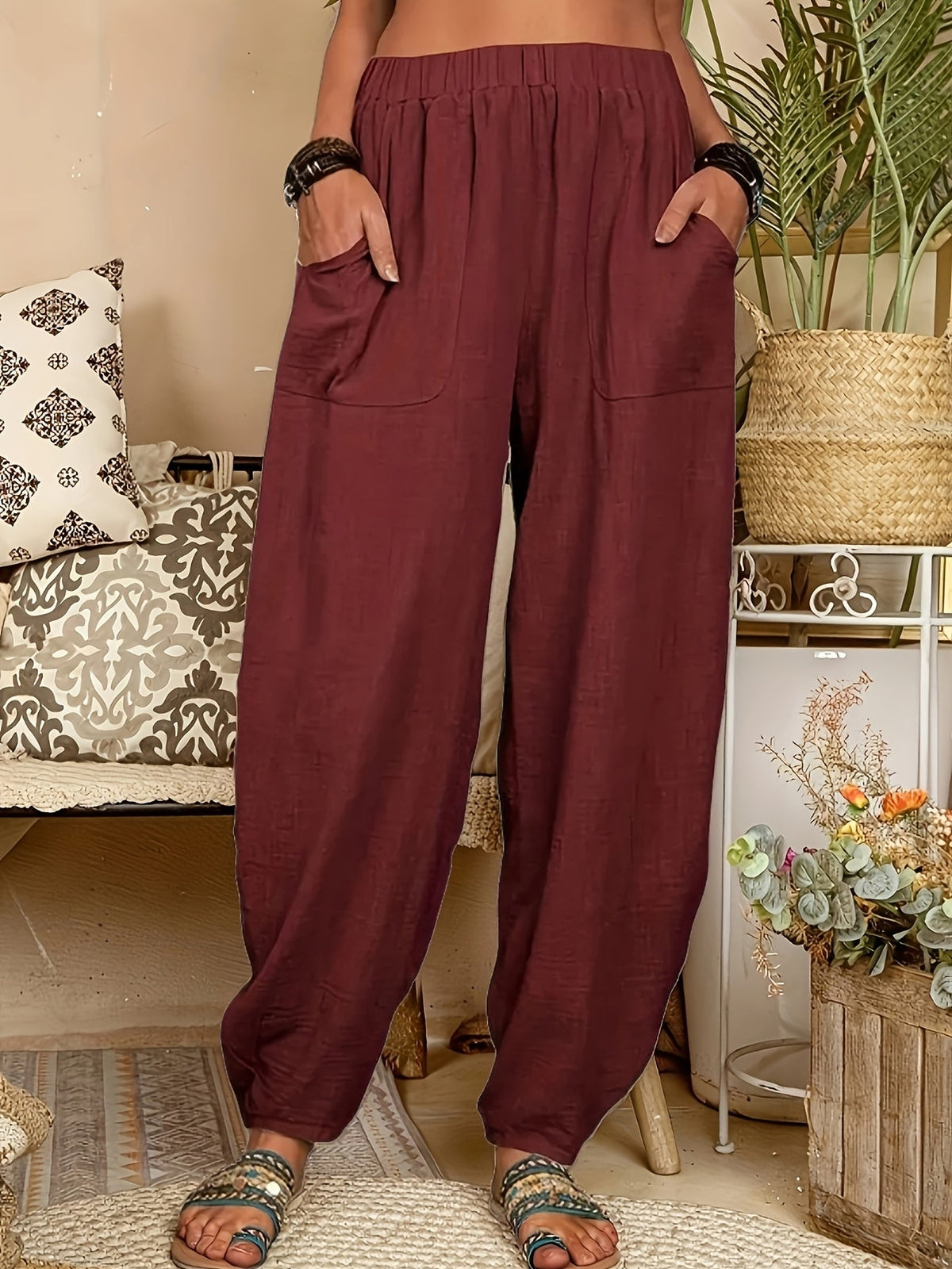 DRAPE DAGELIJKSE BROEK VOOR DAMES