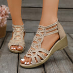 SANDALEN MET WEDGEHAK VOOR VROUWEN