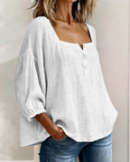 Blouse met vierkante hals voor dames