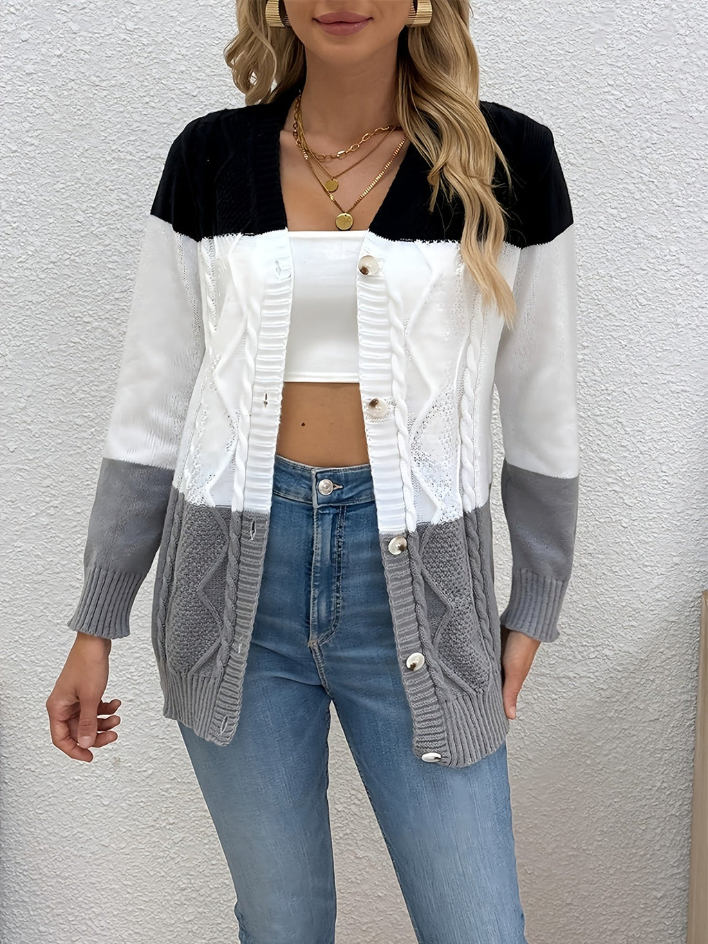 Camille | Gilet met Patchworkprint voor Dames