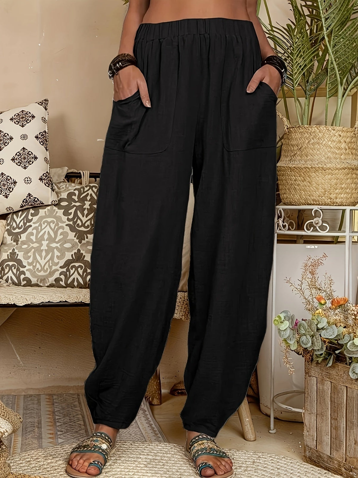DRAPE DAGELIJKSE BROEK VOOR DAMES