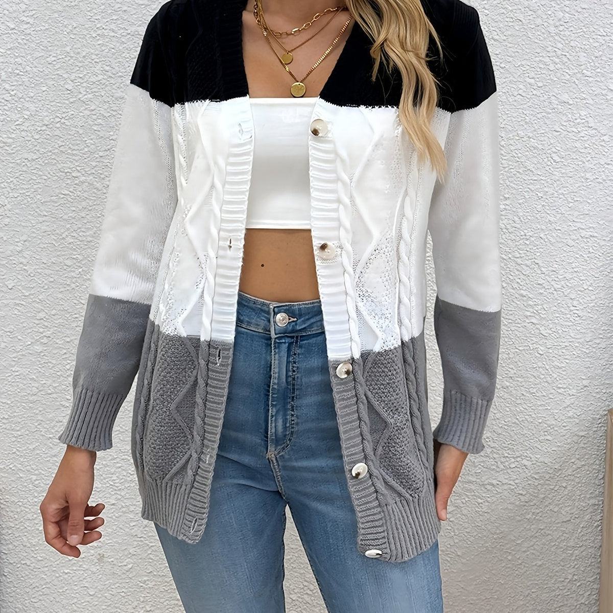 Camille | Gilet met Patchworkprint voor Dames
