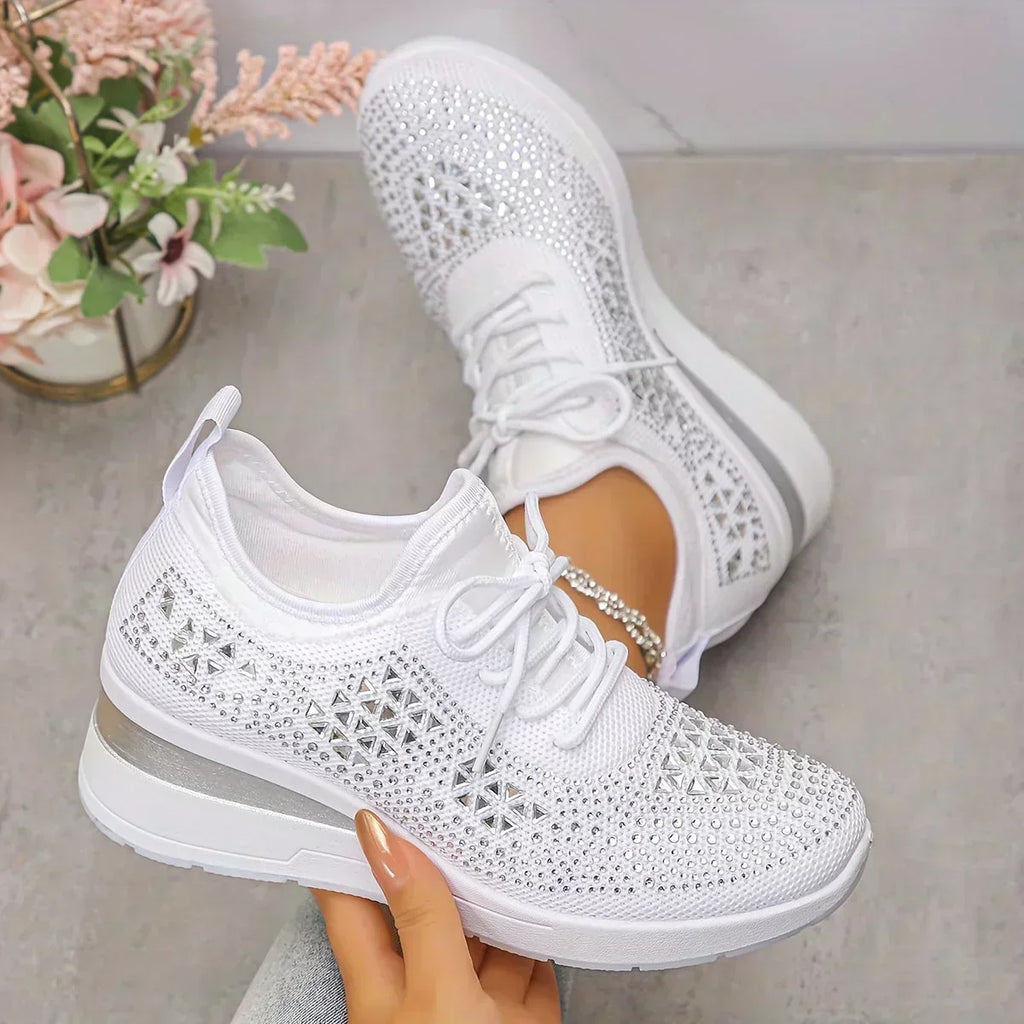 SNEAKERS MET STRASS VOOR VROUWEN