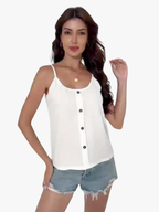 Blouse met fijne schouderbandjes voor vrouwen