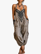 BOHEMIAN GEBORDUURDE JUMPSUIT VOOR DAMES