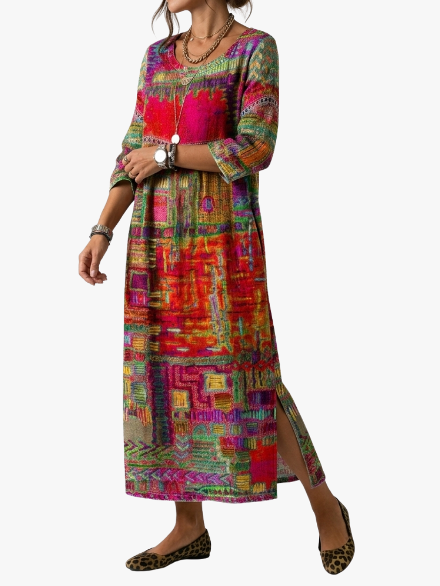 BOHEMIAANSE ARTISTIEKE JURK VOOR VROUWEN