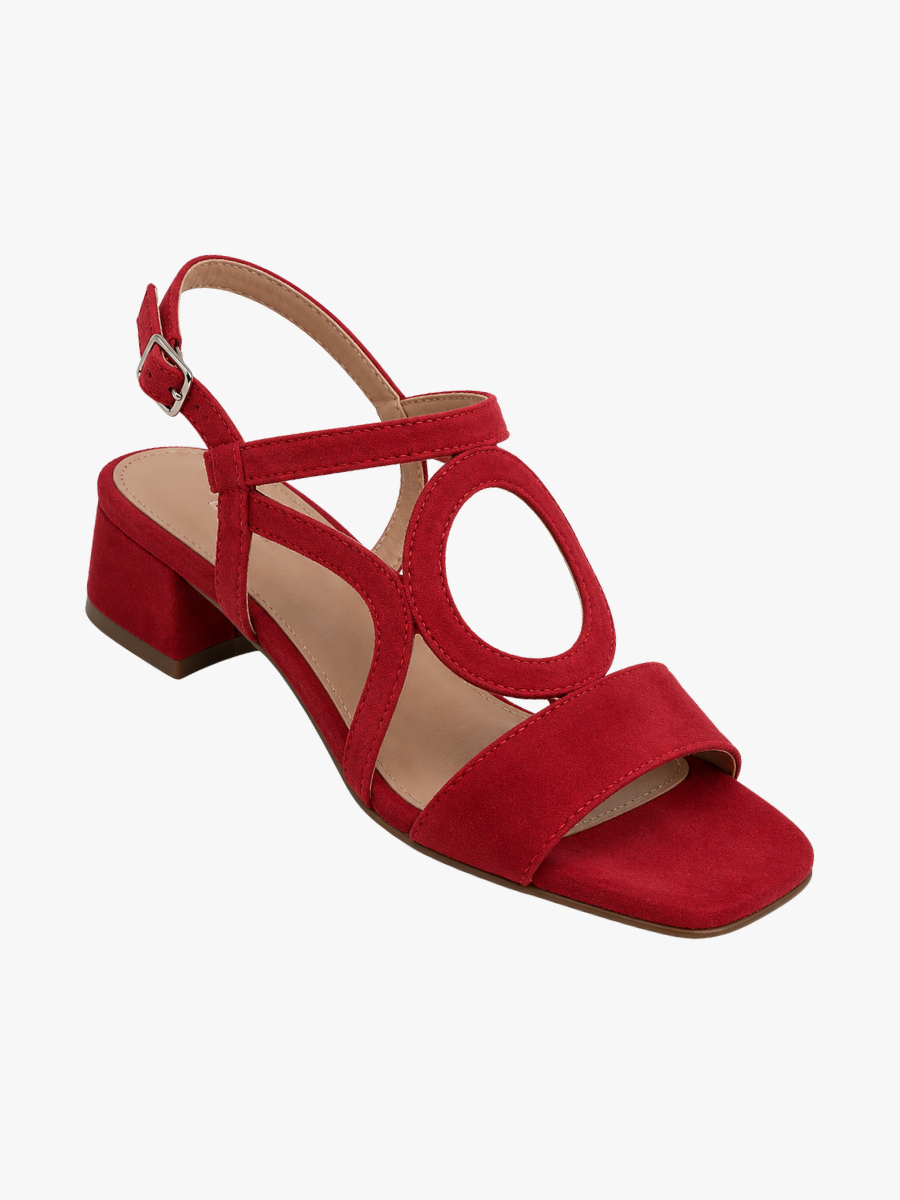 SANDALEN MET VIERKANTE NEUS VOOR DAMES