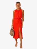 ELEGANTE JURK MET SPLIT VOOR DAMES