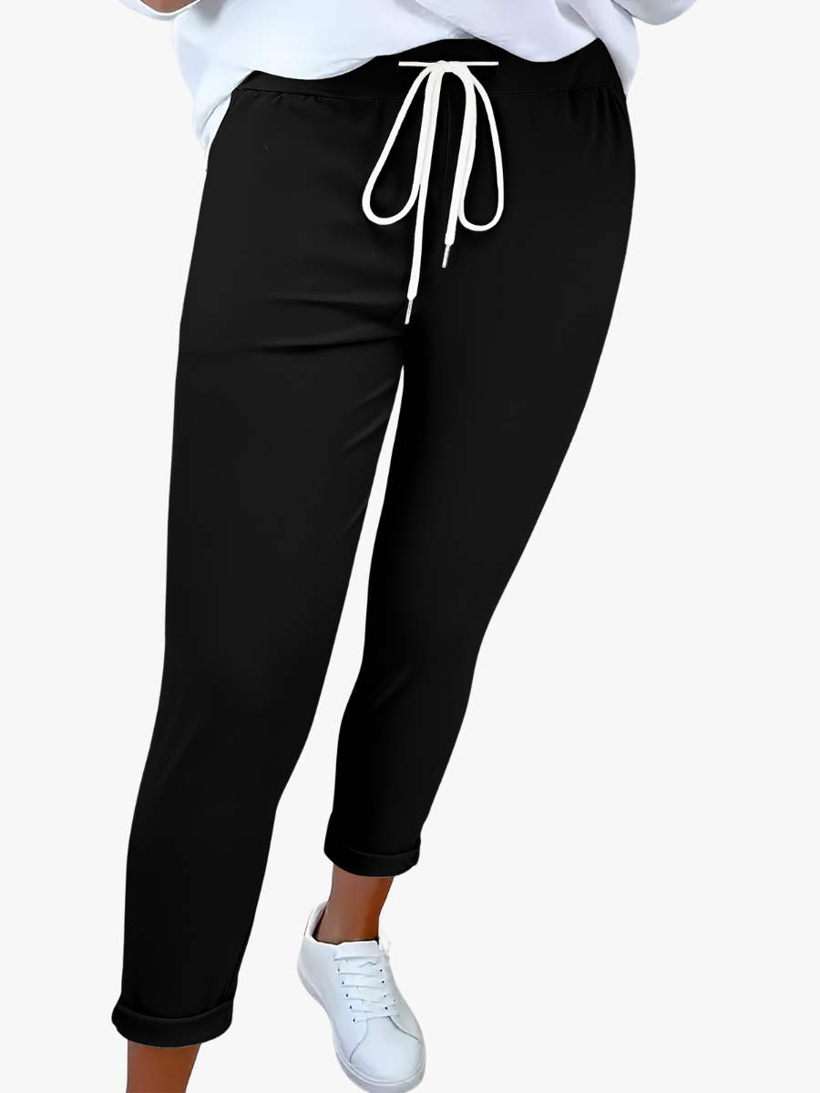 MODERNE BROEK MET TREKKOORD VOOR DAMES