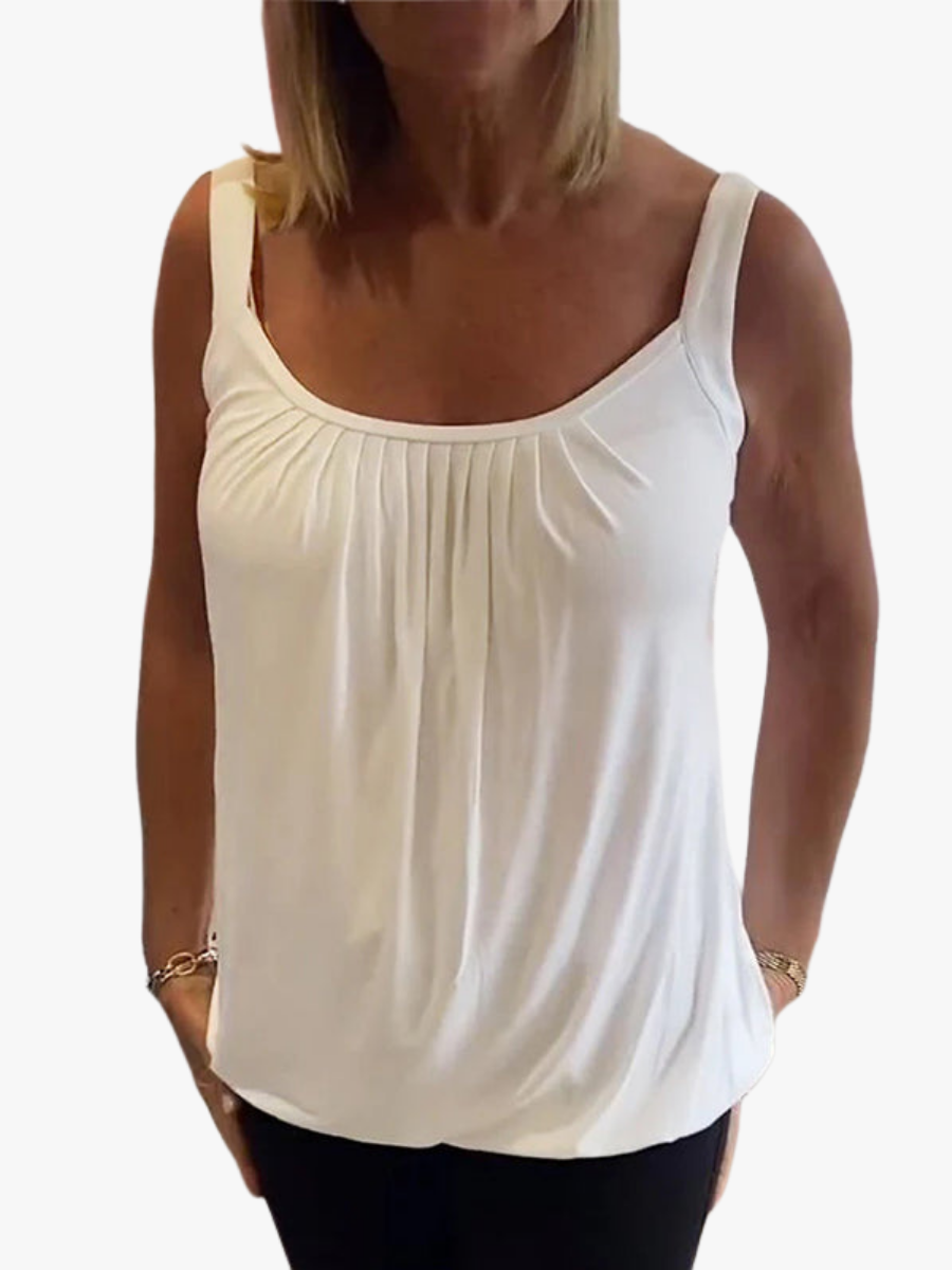 GERIMPELDE TOP VOOR DAMES