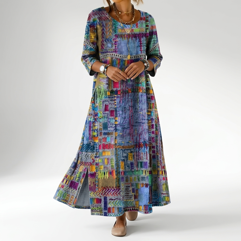 BOHEMIAN ARTISTIEKE JURK VOOR DAMES