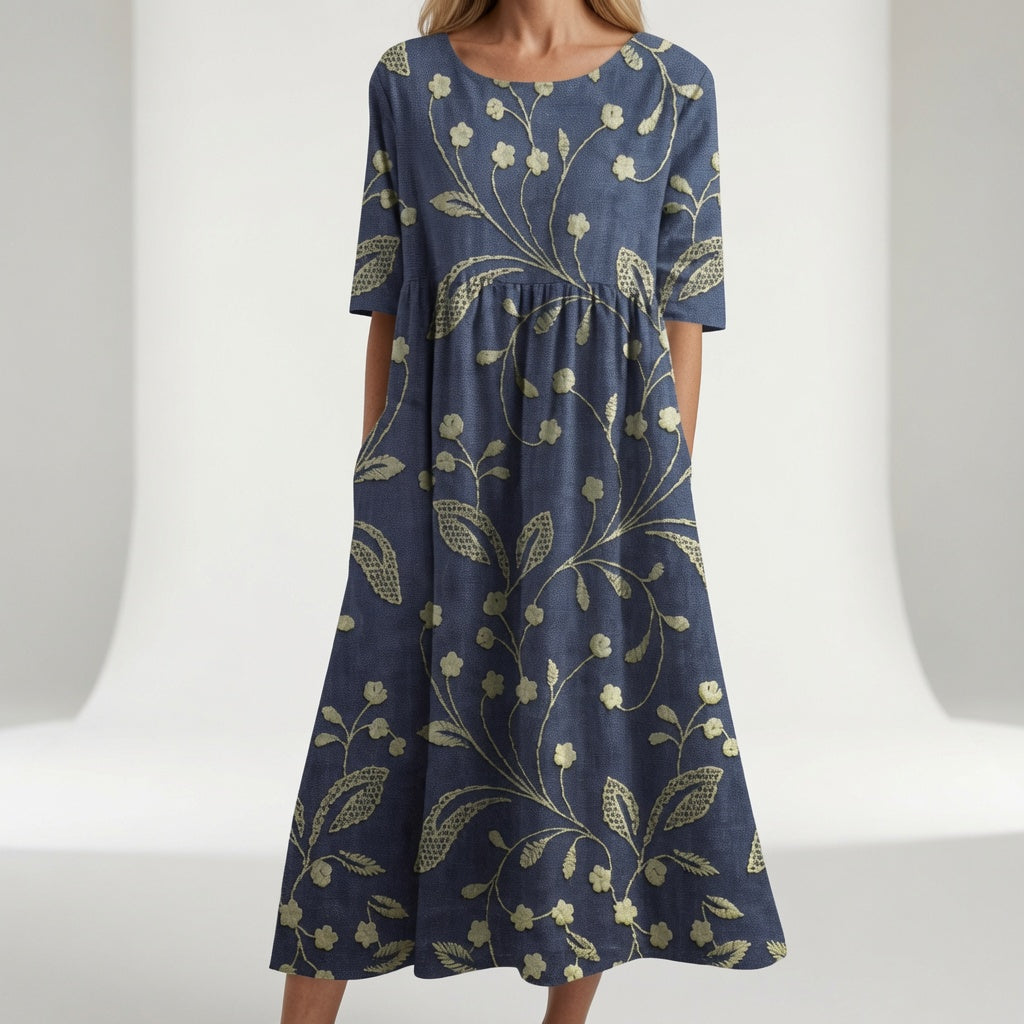 MAXI-JURK MET BLOEMENPRINT VOOR DAMES