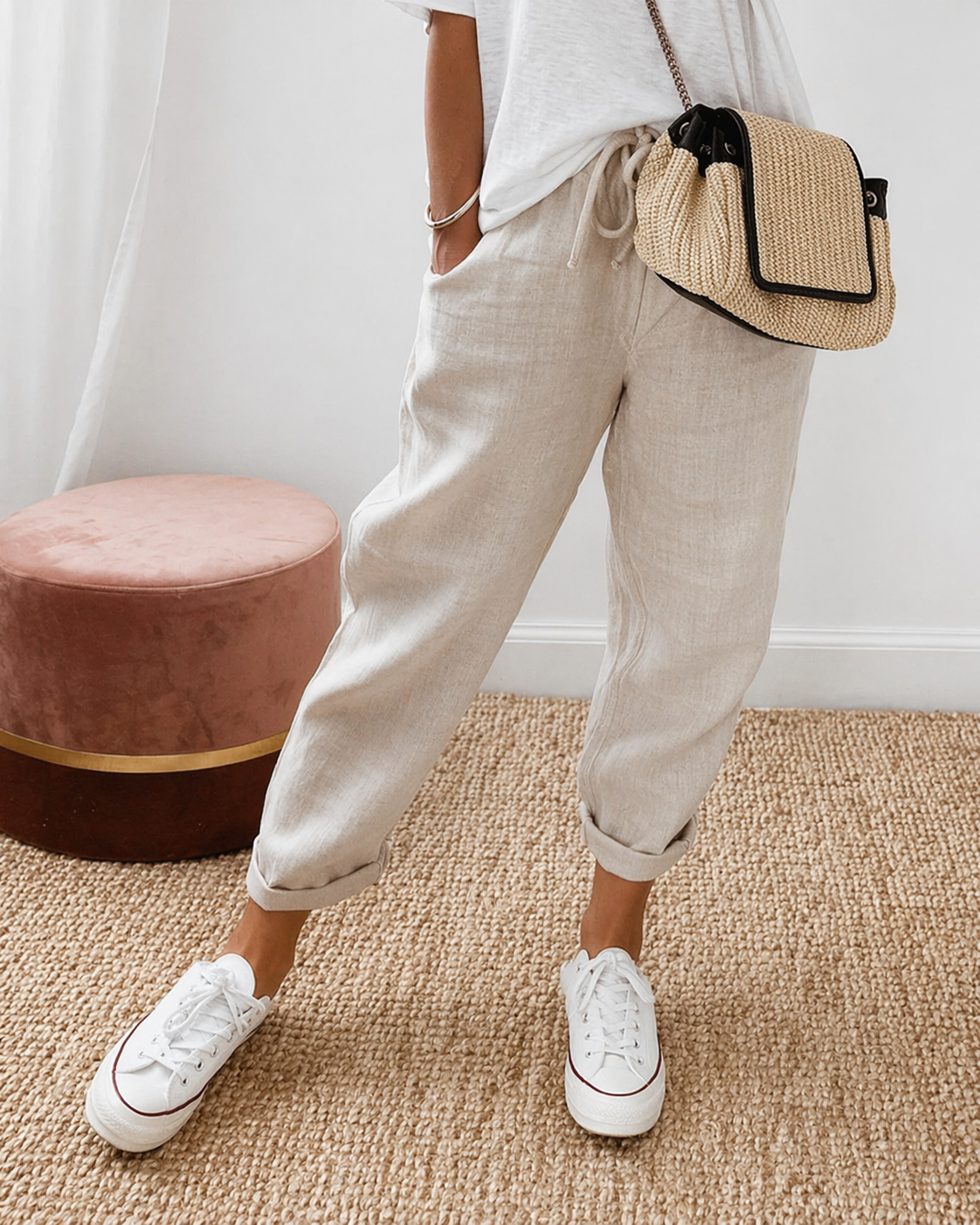 RELAXED LINNEN BROEK VOOR DAMES