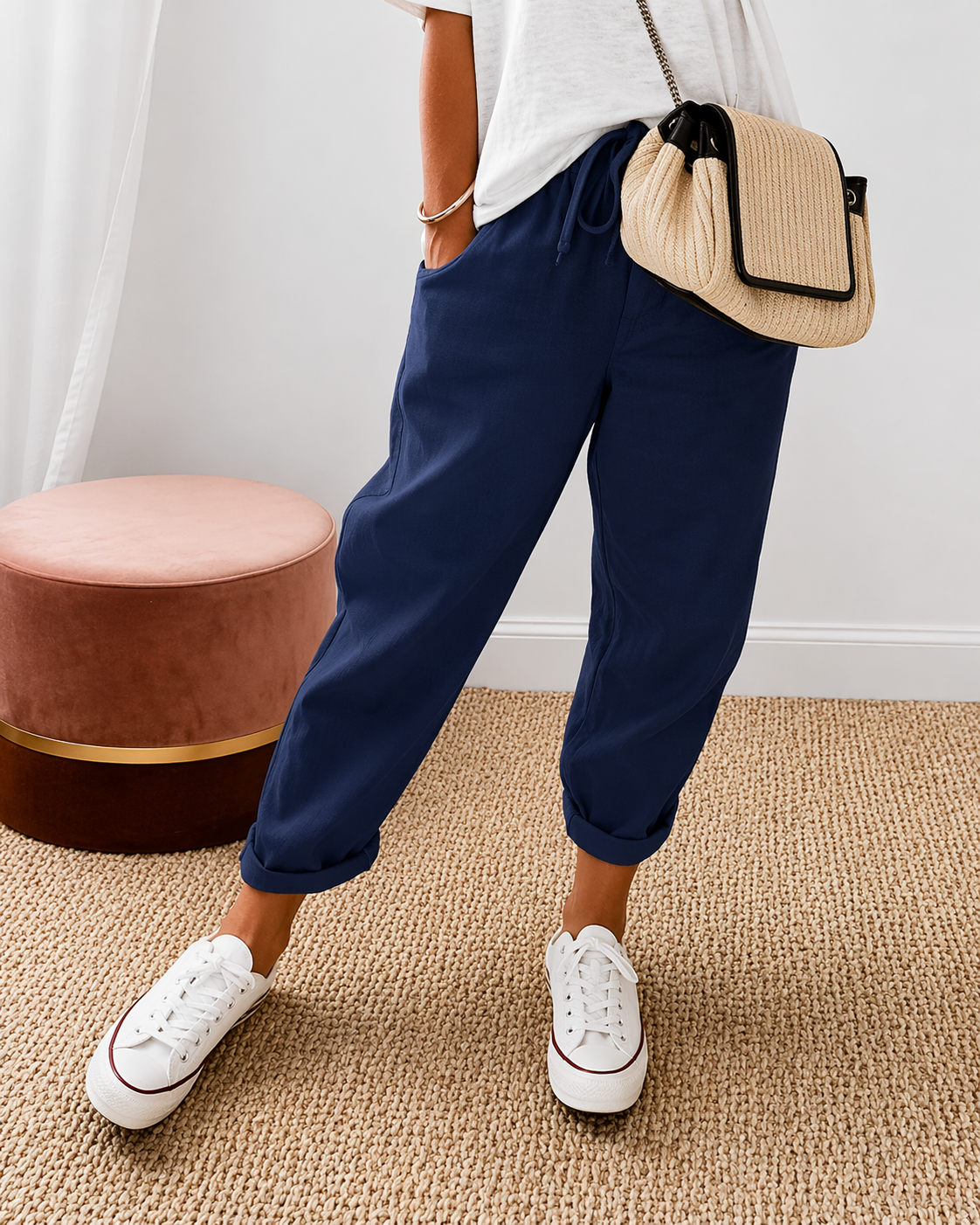RELAXED LINNEN BROEK VOOR DAMES