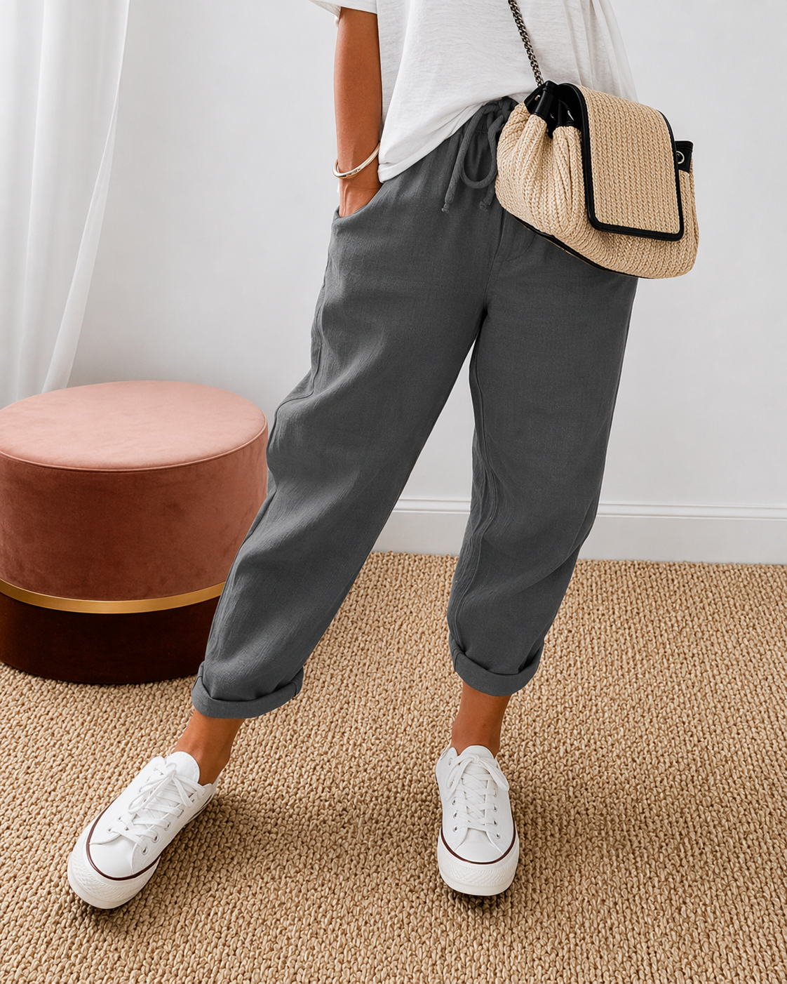 RELAXED LINNEN BROEK VOOR DAMES
