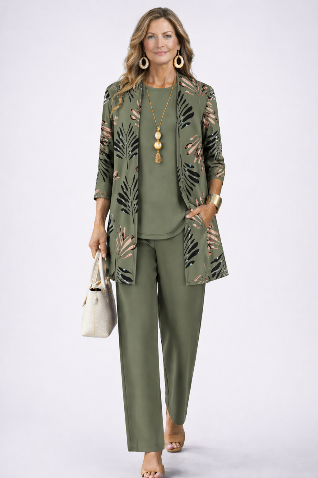 MODERNE DRIEDELIGE SET VOOR DAMES