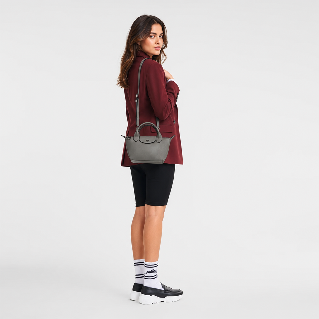Longchamp Le Pliage Xtra XS Leather Bag – Turtledove