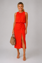 ELEGANTE JURK MET SPLIT VOOR DAMES