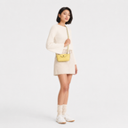 Longchamp Le Pliage Mini Leather Bag – Lime