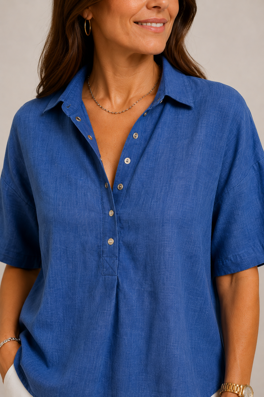 Chique blouse met kraag voor dames