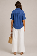 Chique blouse met V-hals voor dames