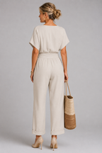 SET MET BROEK MET WIJDE PIJPEN IN WIKKELSTIJL VOOR DAMES