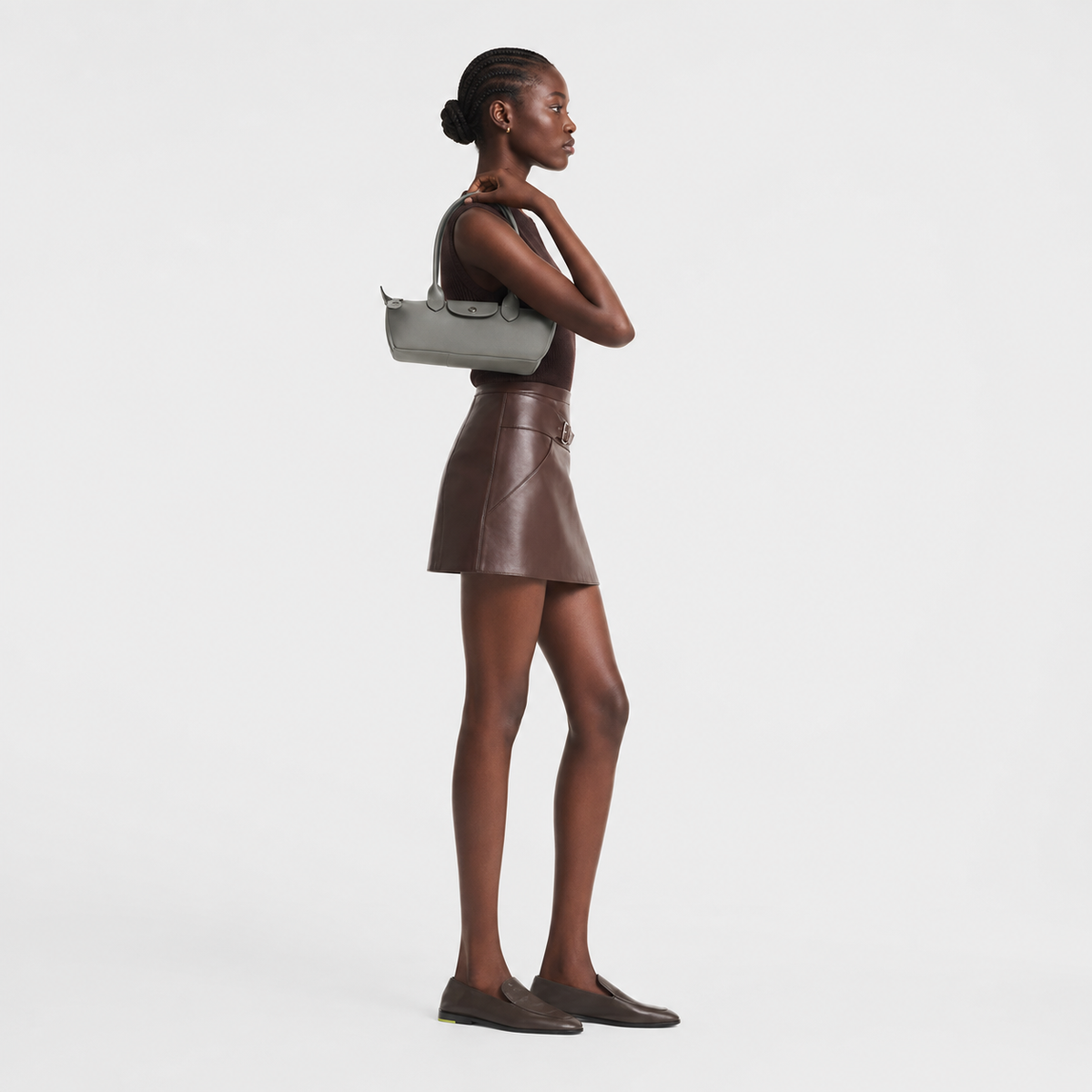 Longchamp Le Pliage Xtra M Shoulder Leather Bag