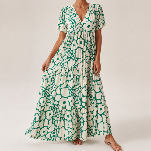 BOHEMIESE JURK MET PRINT VOOR DAMES
