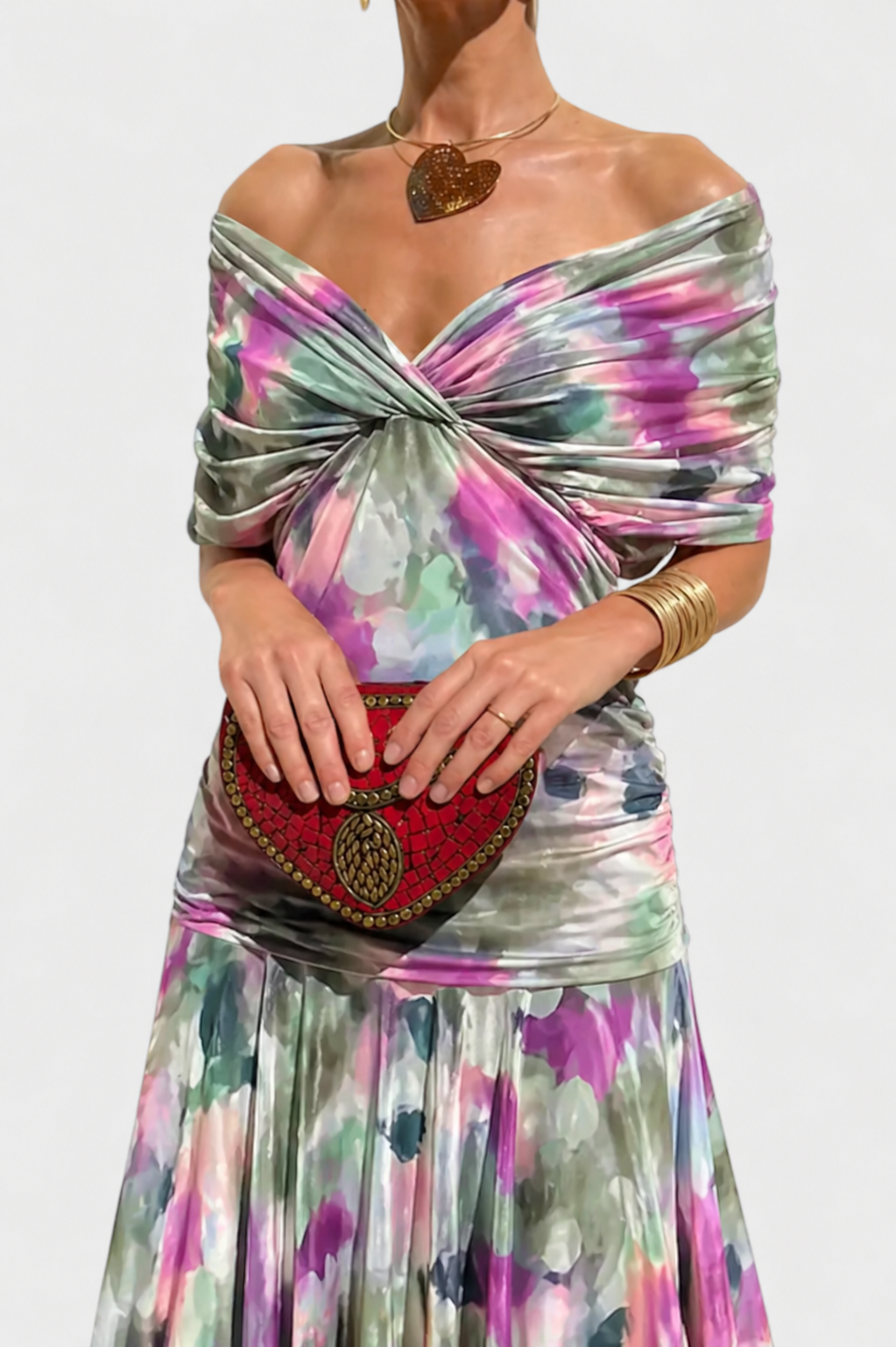 ELEGANTE GEDRAPEERDE JURK VOOR DAMES