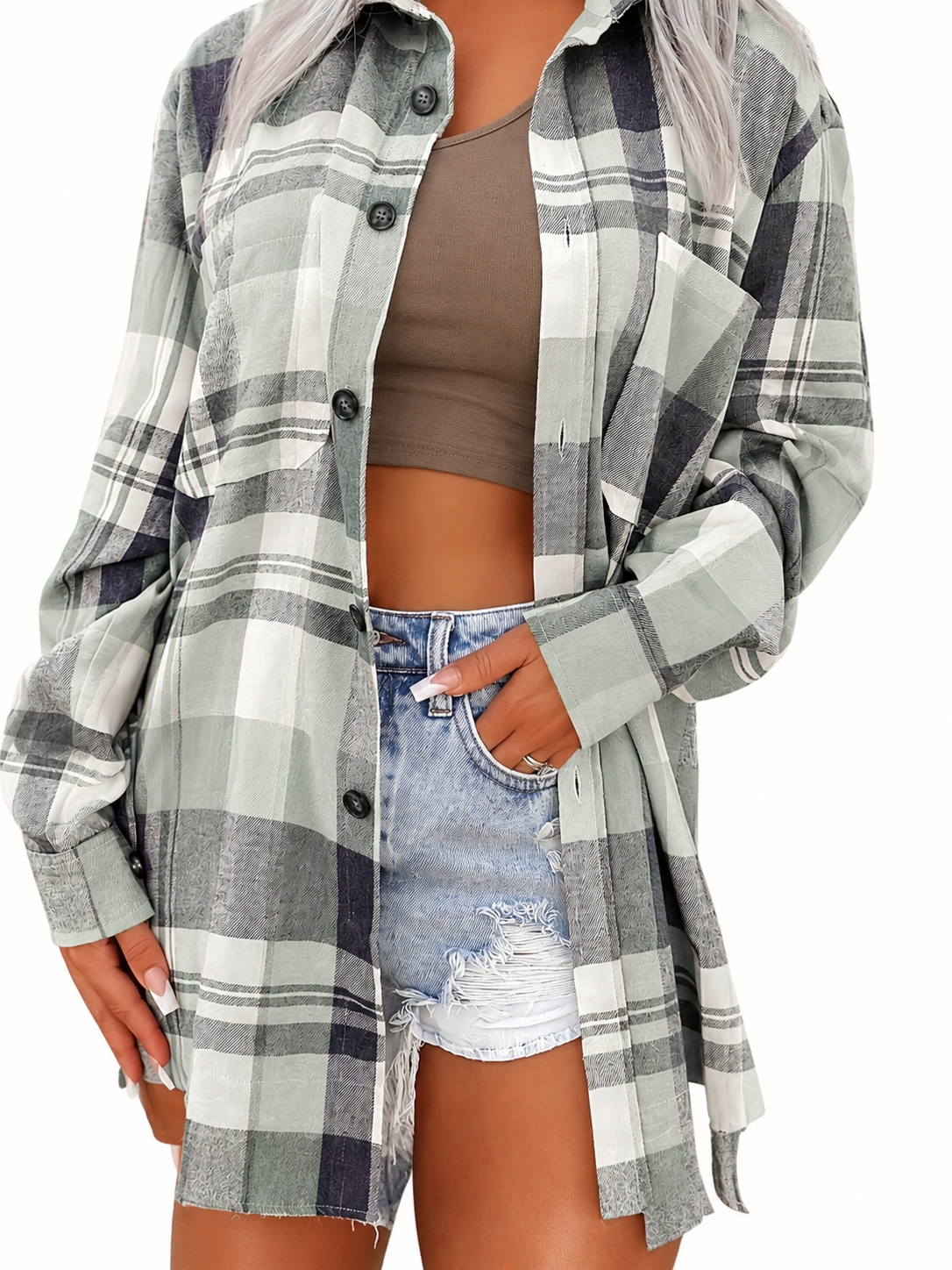 ZOMERBLOUSE MET LANGE MOUWEN VOOR DAMES