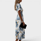 MODERNE MIDILANGE FLORELE JURK VOOR VROUWEN